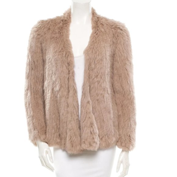 NICHOLAS Fawn Knitted Rabbit Coat 💯 Authentic - Picture 1 of 10